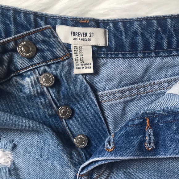FOREVER 21 Jean Shorts - Size 27 - Picture 3 of 5